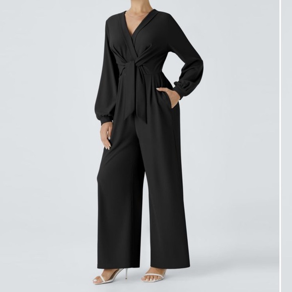 NWT HALARA V Neck Jumsuit - Picture 3 of 7